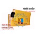 Yellow  blank kraft bubble mailer plastic bags